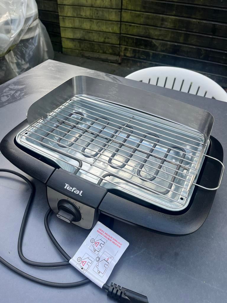 Tefal Tafel BBQ - Elektrische Grill voor Binnen en Buiten, Ophalen of Verzenden, Zo goed als nieuw