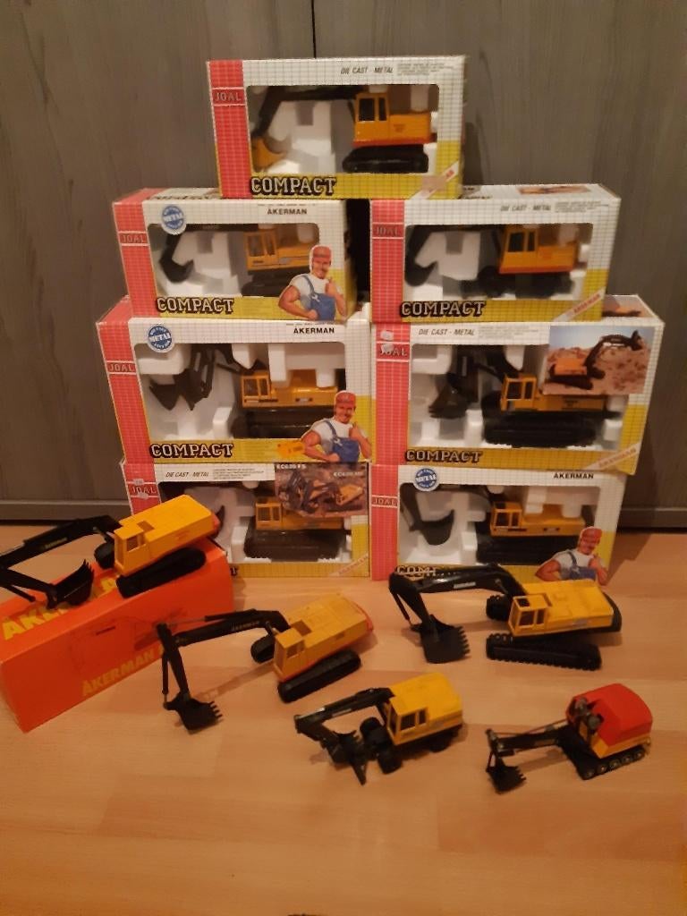 Partij verzameling Akerman graafmachines, Verzenden, Zo goed als nieuw, Hijskraan, Tractor of Landbouw, Overige merken