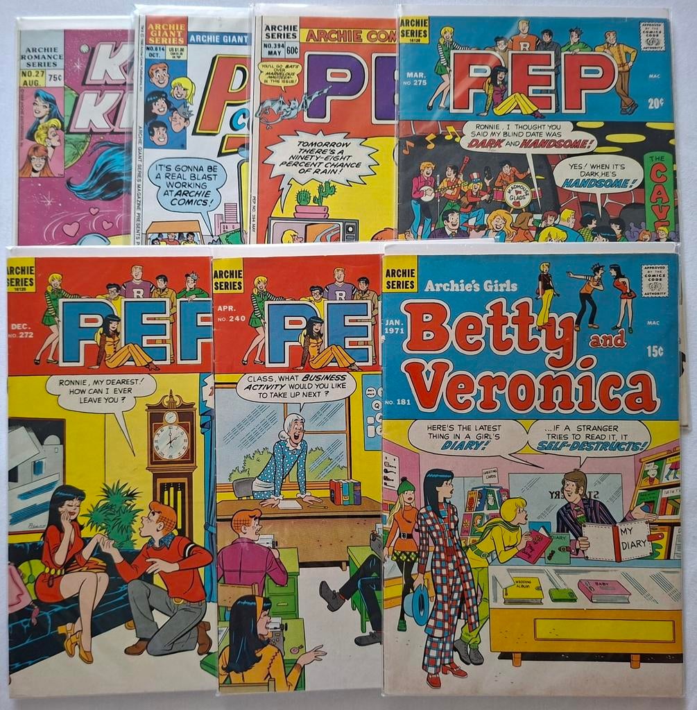 VINTAGE TEENAGE ARCHIE COMICS. HIGH-GRADE. 6 EURO PER STUK., Boeken, Meerdere comics, Ophalen of Verzenden, Zo goed als nieuw