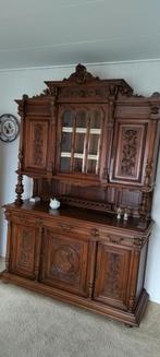 Antieke Eiken Buffetkast met Rijkelijk Snijwerk, Antiek en Kunst, Antiek | Meubels | Kasten, Ophalen