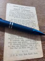 Landman Simon 1871 Scharsterbrug 1916 Sneek x Witteveen, Ophalen of Verzenden, Bidprentje