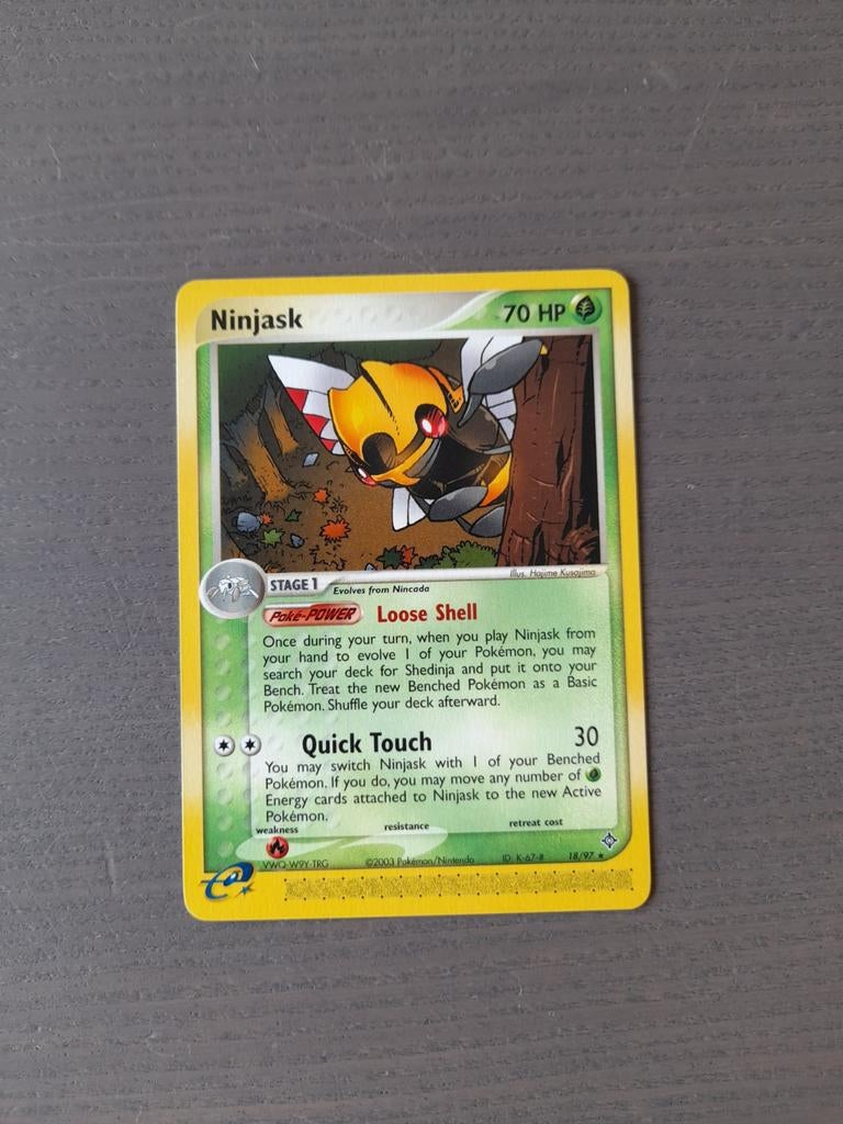 2003 ex dragon 18/97 ninjask, Ophalen of Verzenden, Gebruikt, Losse kaart