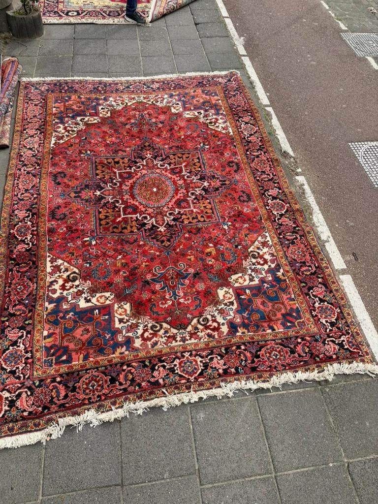 Perzisch Tapijt Heriz ( Persian Carpet / Rug ) 340 x 241 cm, Overige kleuren, Wol, 200 cm of meer, Ophalen of Verzenden