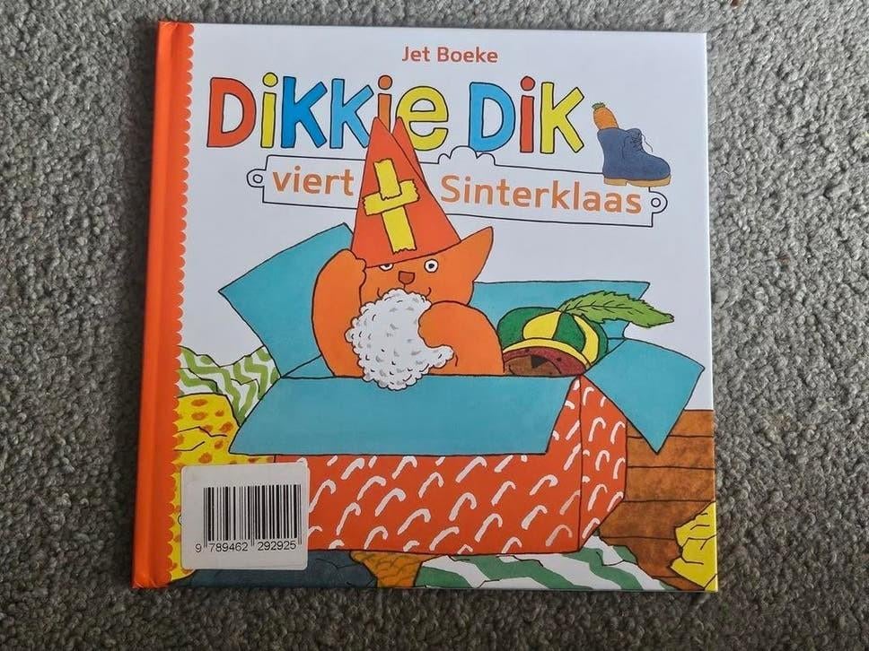 Dikkie Dik Omkeerboek: Sinterklaas en Kerstmis, Ophalen of Verzenden, Zo goed als nieuw, Jet Boeke