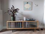 Hkliving lowboard zgan + legplank,  dressoir / tv kast, Ophalen, 150 tot 200 cm, 25 tot 50 cm, Glas
