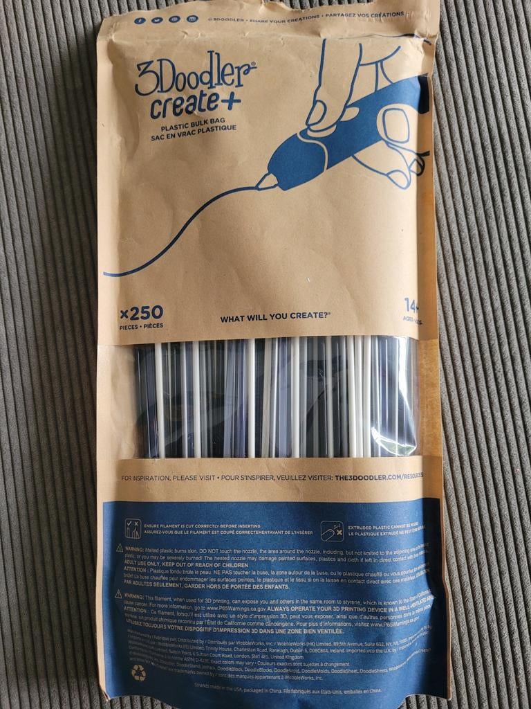 3doodler create+, Computers en Software, 3D Printers, Ophalen of Verzenden, Nieuw, Filament, 3Doodler