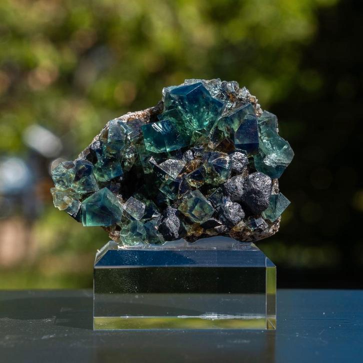 fluoriet uit pocket 42 #6, Verzamelen, Mineralen en Fossielen, Mineraal, Ophalen of Verzenden