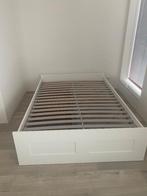 Brimnes bed Ikea 140x200, Ophalen, Wit, Tweepersoons, 140 cm