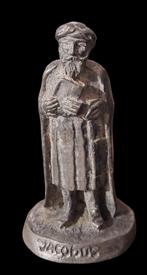 Bodemvondst Loden Beeldje Jacobus, Antiek en Kunst, Minder dan 20 cm, Ophalen of Verzenden, Gemerkt, Beeld