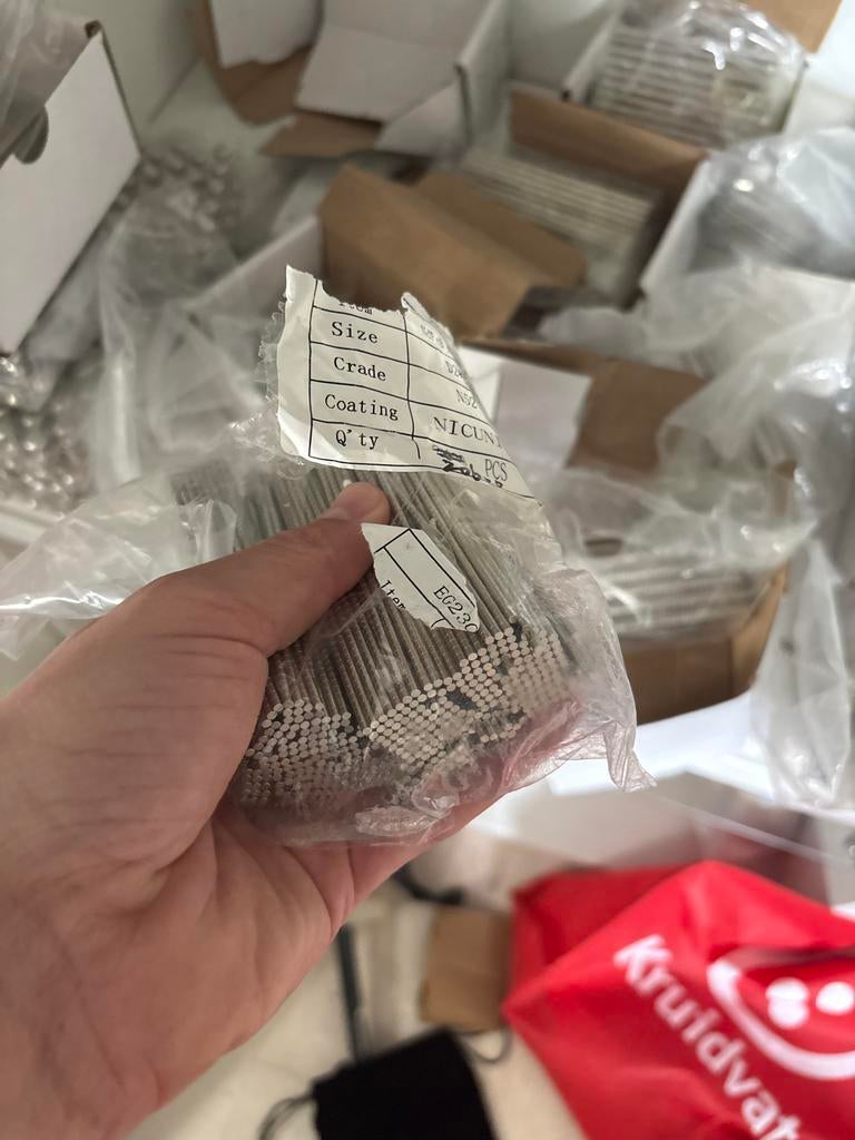 Partij schijfmagneten magneet, Info@jouwurn.nl, Overige typen, Ophalen of Verzenden, 5063ec