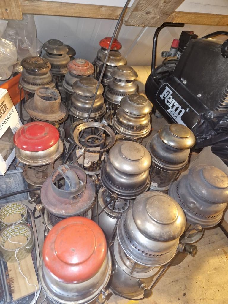 Petromax lampen en onderdelen., Ophalen of Verzenden