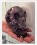 XL Amethist Chevron Schedel, Scull, 1,2 kilo, 12 cm, Nieuw, Ophalen of Verzenden, X, X