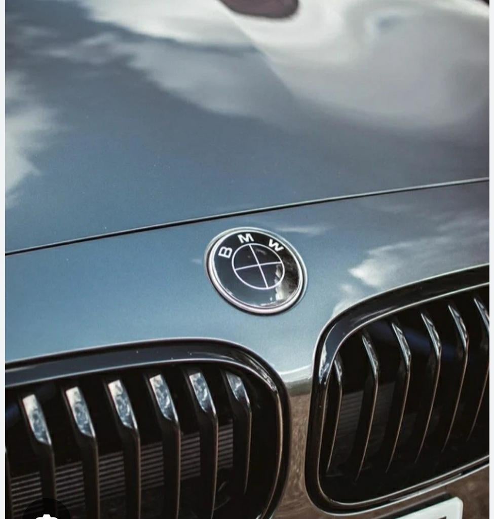 BMW Embleem motorkap 82mm en achterklep74mm, Auto-onderdelen, Ophalen of Verzenden, Nieuw, BMW