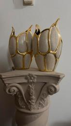 Decoratieve goudkleurige vazen, Huis en Inrichting, Woonaccessoires | Vazen, Overige kleuren, 50 tot 75 cm, Aardewerk of Porselein