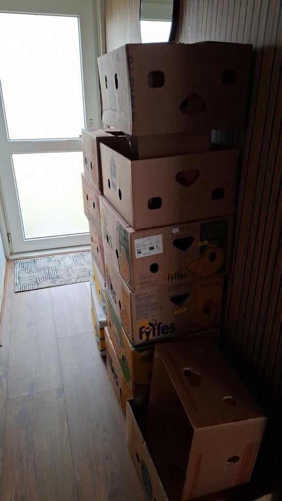 Gratis bananen dozen, Doe-het-zelf en Verbouw, Kratten en Dozen, Ophalen, Minder dan 40 cm, Doos, Minder dan 35 cm