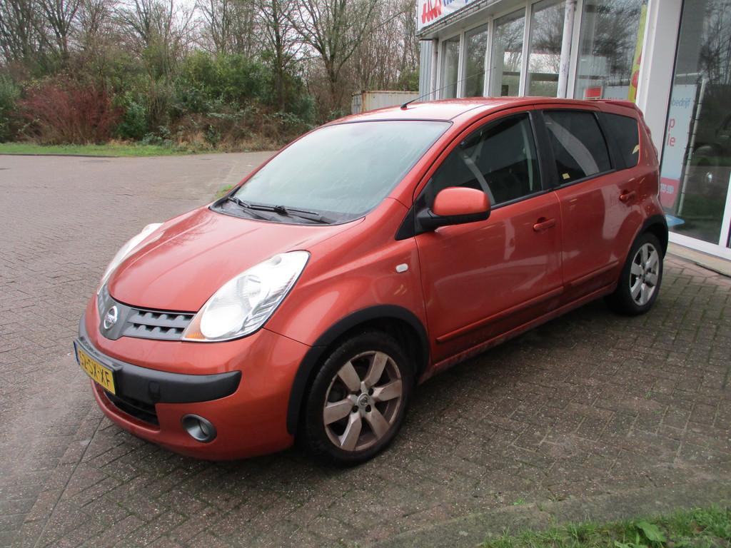 Nissan Note 1.4 First Note Airco! (bj 2006), Auto's, Nissan, Voorwielaandrijving, Stof, Zwart, Parkeersensor