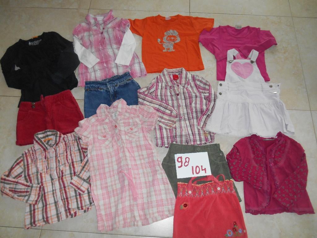 Pakket meisjeskleding 98/104 Rokjes Jurken Blouse Shirts, Kinderen en Baby's, Kinderkleding | Maat 98, Jongen of Meisje, Ophalen of Verzenden