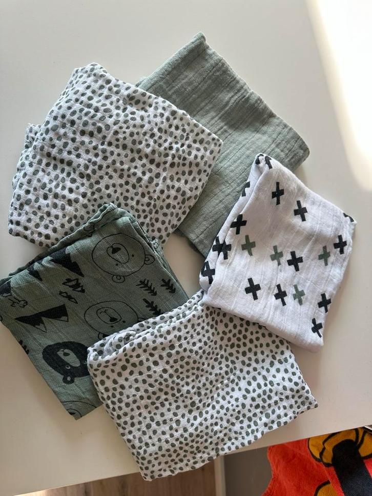 Mousseline doeken set - 5 stuks, Kinderen en Baby's, Kinderspulletjes, Gebruikt, Ophalen