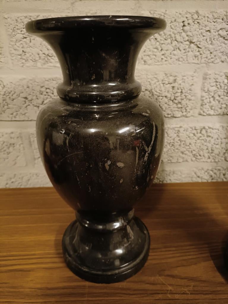Glanzende granieten vaas, 30 cm hoog, Ophalen