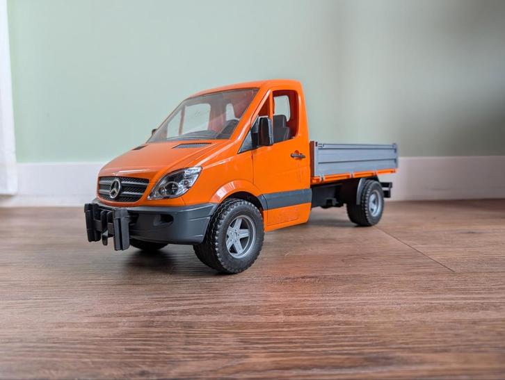 Bruder Mercedes Sprinter laadbak - Gebruikt, Kinderen en Baby's, Speelgoed | Speelgoedvoertuigen, Gebruikt, Ophalen
