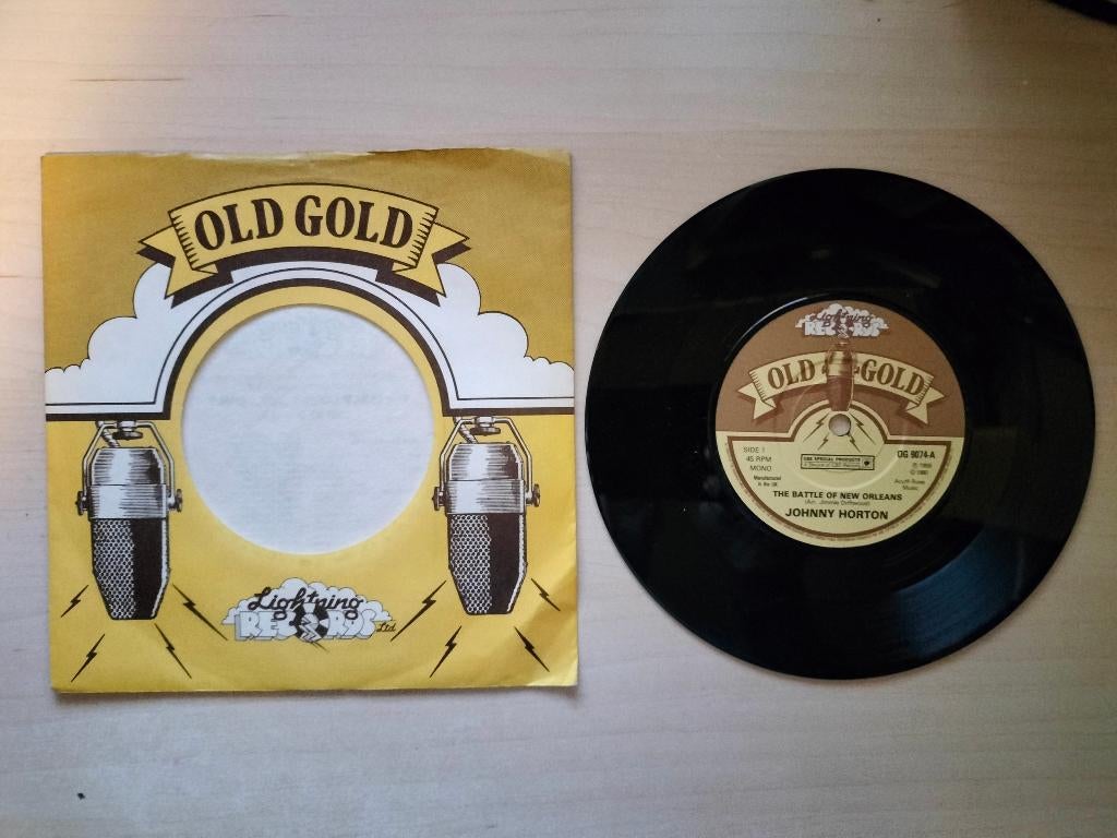 Johnny Horton - The battle of New Orleans, Gebruikt, 7 inch, Single, Ophalen of Verzenden