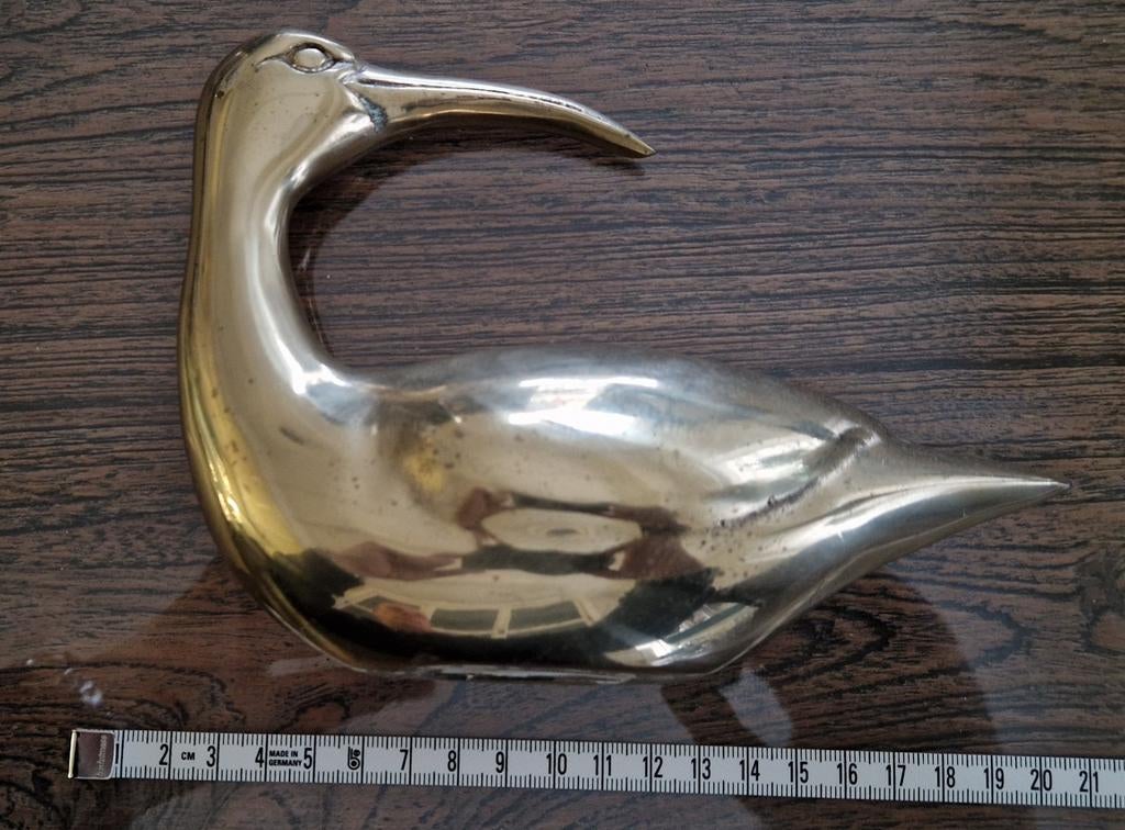 Vintage Messing Ibis Vogel Beeldje - Decoratief, Antiek en Kunst, Ophalen