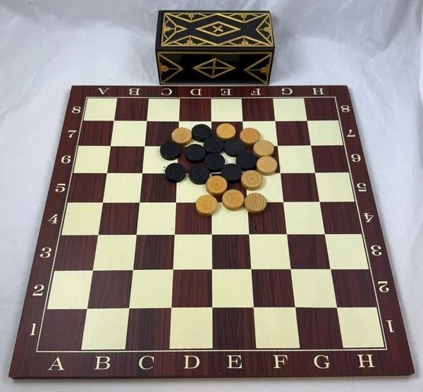 Schaak Nine Men's Morris bordspel hout 45x45cm schaakfiguren, Coolsingel 104, 3011 AG Rotterdam, Netherlands, Verzenden, Een of twee spelers