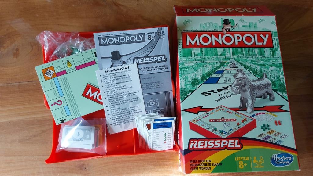 Monopoly Reisspel, Hobby en Vrije tijd, Gezelschapsspellen | Bordspellen, Ophalen of Verzenden, Zo goed als nieuw, Reisspel