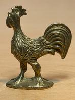 Miniatuur bronzen beeldje van een haan, 5 cm, Ophalen of Verzenden