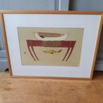 Kunstwerk Ellen van Toor - 'Bij de goudvis thuis' (1994), Antiek en Kunst, Kunst | Schilderijen | Modern, Ophalen