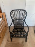 Rotan stoel, Huis en Inrichting, Stoelen, Ophalen, Zo goed als nieuw, Zwart, Eén