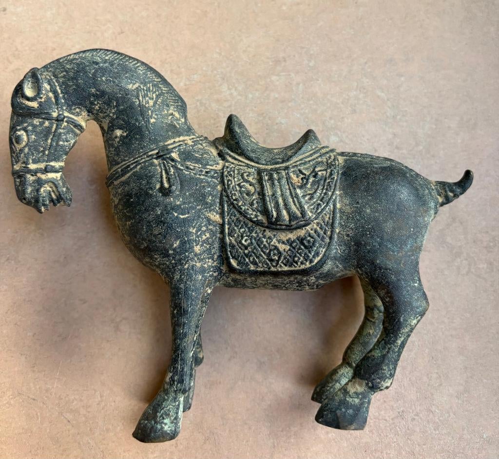 Bronzen beeld van een paard, Qin dynastie (replica?), Ophalen of Verzenden
