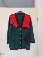 Statement vintage cardigan, Vintage, Ophalen of Verzenden, Zo goed als nieuw, Groen