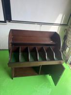 Donkerbruine kast met vakken en deurtje bestek kast horeca, Ophalen, Gebruikt