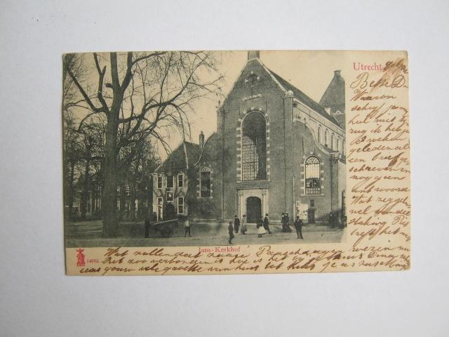 Ansichtkaarten Nederland, TC 3-68 Utrecht, Jans-Kerkhof 1903, Verzamelen, Ansichtkaarten | Nederland, Gelopen, Utrecht, Voor 1920