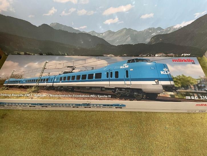 Märklin 37424 Elektrisch treinstel  "Koploper" NS KLM-model, Hobby en Vrije tijd, Modeltreinen | H0, Nieuw, Treinset, Wisselstroom