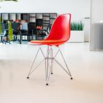 VITRA EAMES PLASTIC CHAIR DSR GESTOFFEERDE ZITTING Stoel, Huis en Inrichting, Stoelen, Ophalen, Gebruikt, Eén, Metaal