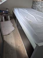 Ikea bed met lades, lattenbodem en matras, Ophalen, Eenpersoons, Hout, 100 cm