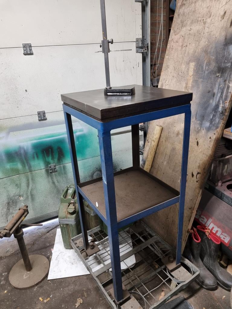 Vlaktafel Meettafel 50x50 cm met Hoogte Afteken Gereedschap, Doe-het-zelf en Verbouw, Meetapparatuur, Ophalen of Verzenden, Gebruikt