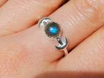 Vanoli 925 zilveren halve maan ring met labradoriet maat 19, Daiva1973@hotmail.com, 18 tot 19, Vanoli, Overige kleuren