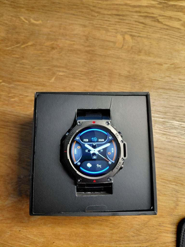 Nieuw universeel sporthorloge met GPS GPS ATS 3085L, Overige merken, Zwart, Nieuw, Ophalen of Verzenden