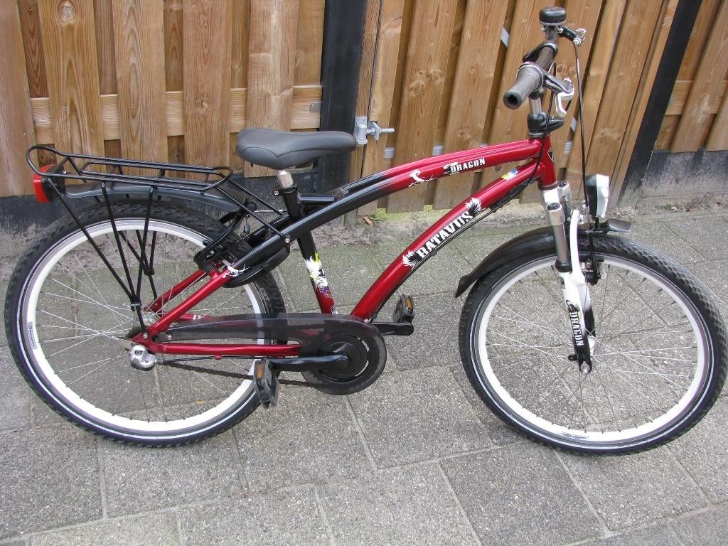 Batavus Dragon  24 inch. jongensfiets, Ophalen, Versnellingen, Batavus, Gebruikt