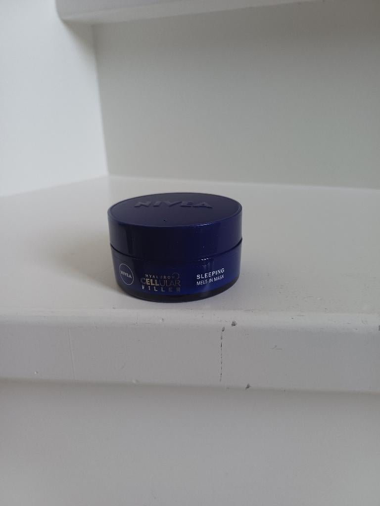NIVEA HYALURON FILLER SLEEPING MELT IN MASK 50ML NIEUW, Ophalen of Verzenden, Nieuw, Gehele gezicht, Verzorging