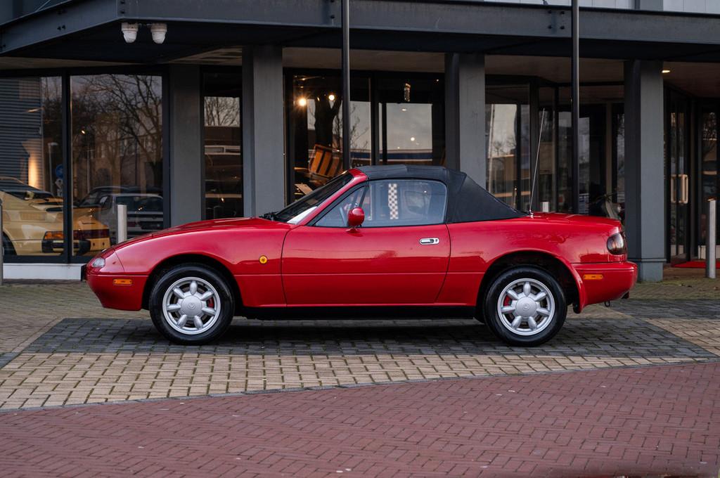 Mazda MX-5 1.6i (bj 1995), Auto's, Oldtimers, Stof, Zwart, Cabriolet, Origineel Nederlands