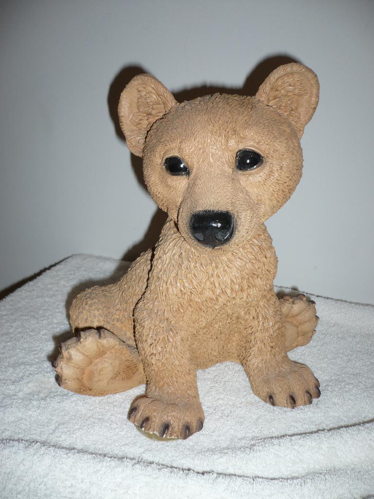 Beeldje beer Castagna, Vintage, Gebruikt, Beige, Kunststof