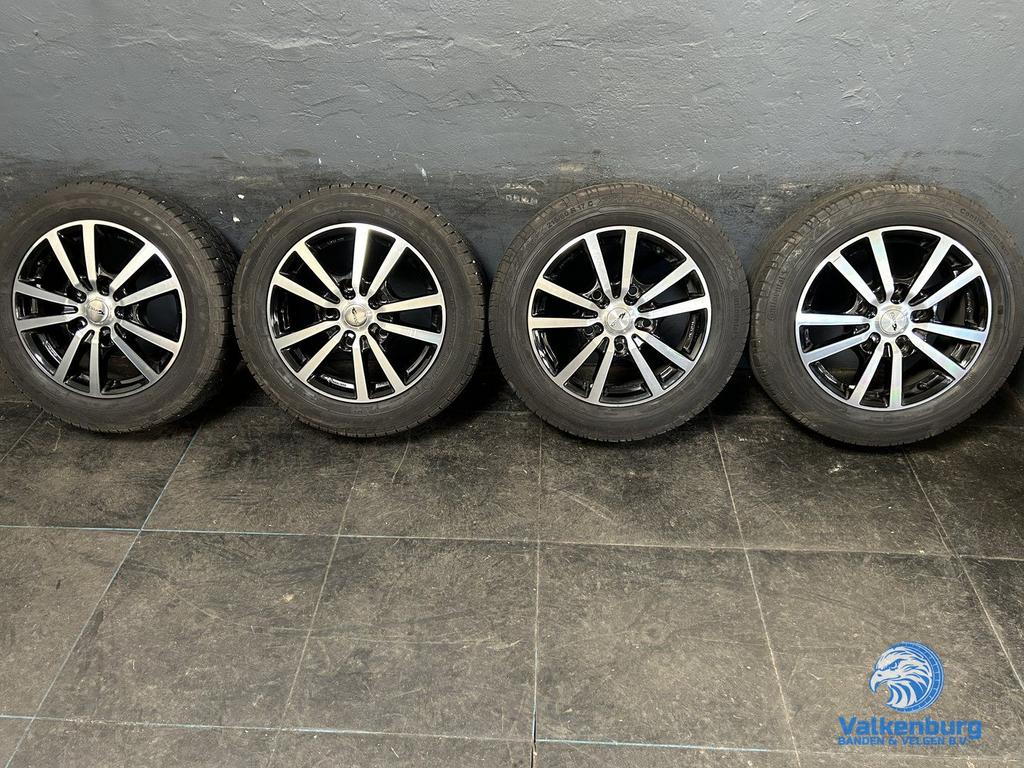 6.5mm! Ford Transit Custom 17 inch zwart Brock velgen 5x160, -, -, Banden en Velgen, 17 inch
