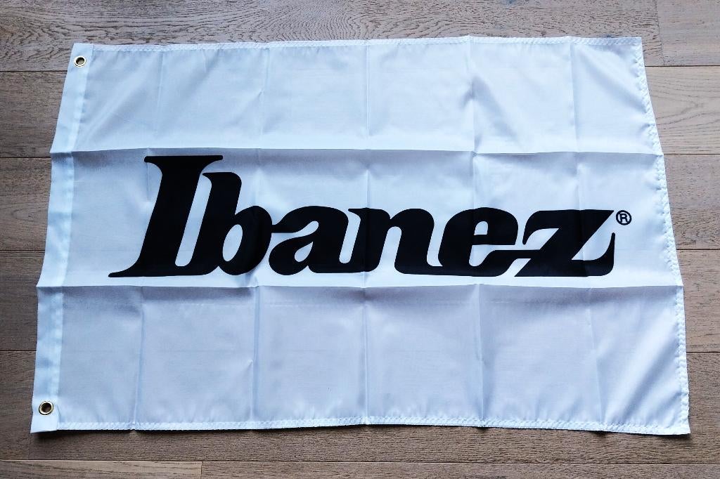Ibanez promovlag - 90 cm x 60 cm - Vlag van Ibanez, Ophalen of Verzenden, Zo goed als nieuw, Elektrische gitaar