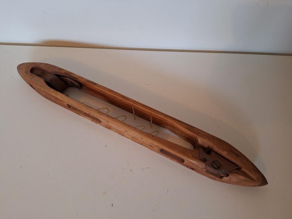 2x houten schietspoel, Antiek en Kunst, Ophalen