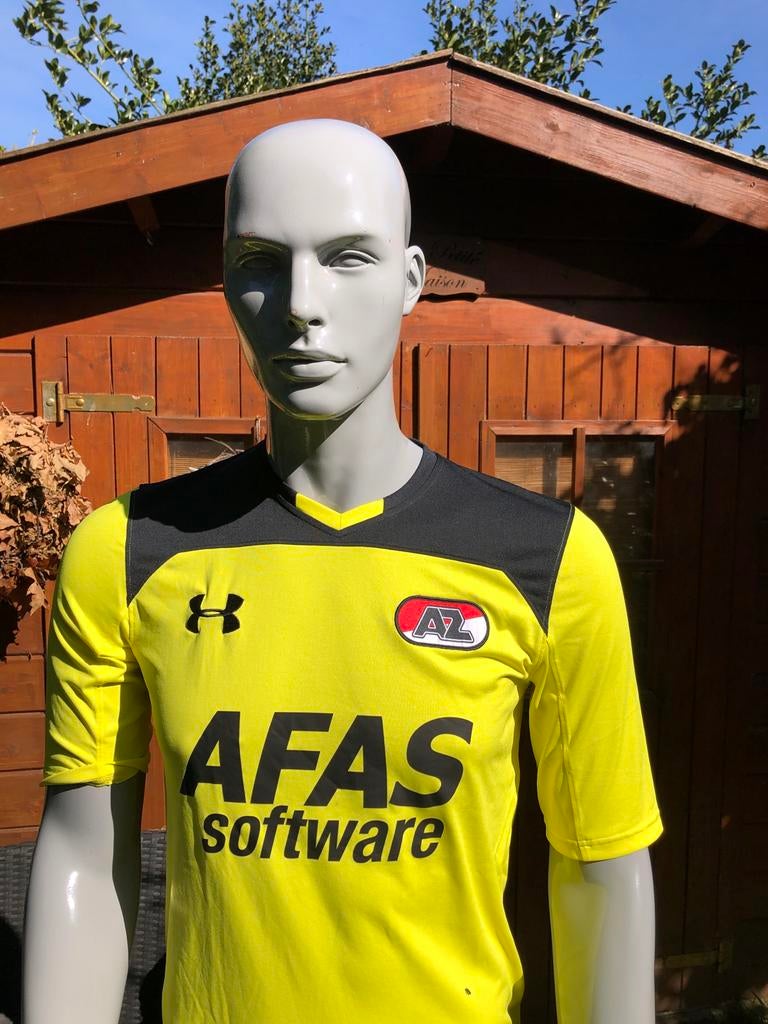 AZ Alkmaar Thuisshirt Geel Zwart Maat M, Ophalen of Verzenden, Zo goed als nieuw, AZ, Shirt