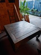 Opium Salontafel 100x100cm - Massief Hout, Huis en Inrichting, Tafels | Salontafels, Ophalen, Gebruikt, 50 tot 100 cm, Vierkant